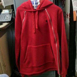 Red mens medium Ralph Lauren hoodie